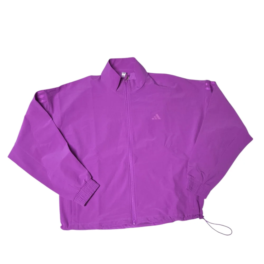 Adidas Women Purple Track Jacket Full Zip‎ Size M NWT